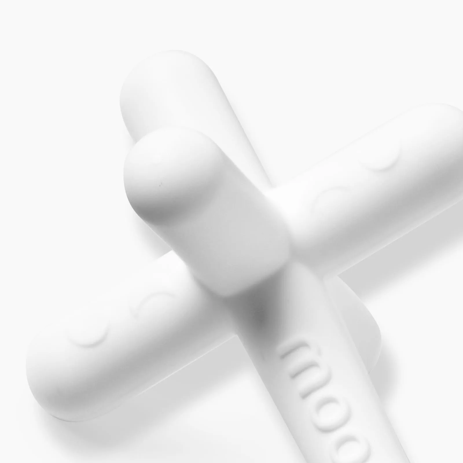 1-pack Moonlight White Silicone Patented Moonjax Best Baby Teether