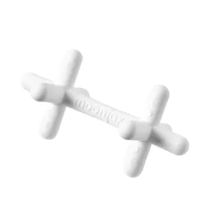 1-pack Moonlight White Silicone Patented Moonjax Best Baby Teether