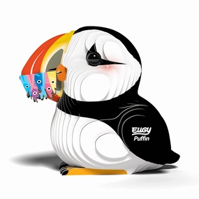 3D Cardboard Model Kit - Puffin
