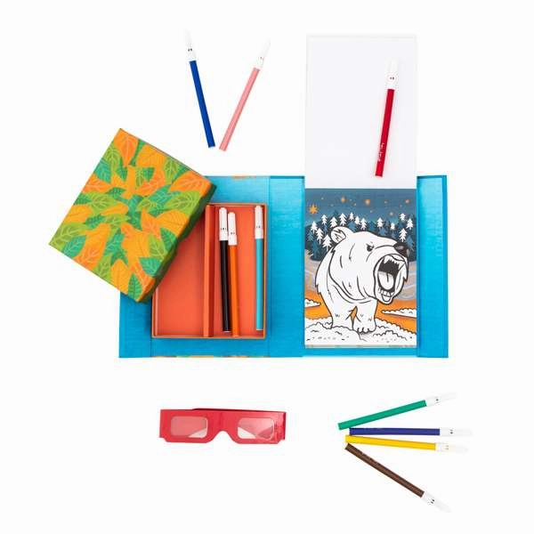 3D Colouring Set - Fierce Creatures
