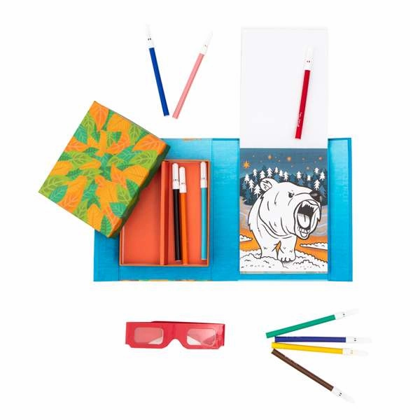 3D Colouring Set - Fierce Creatures