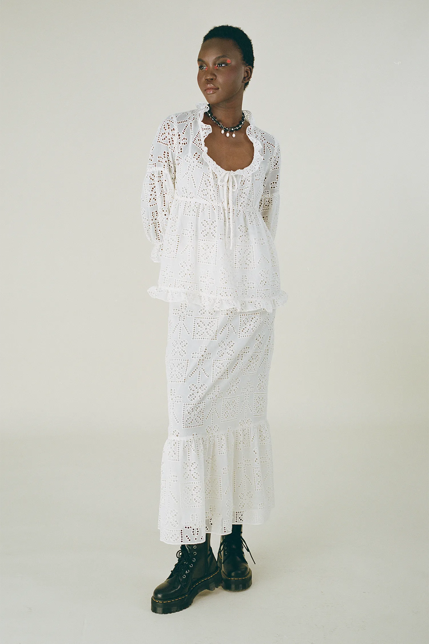 Aesthetic Eyelet Top