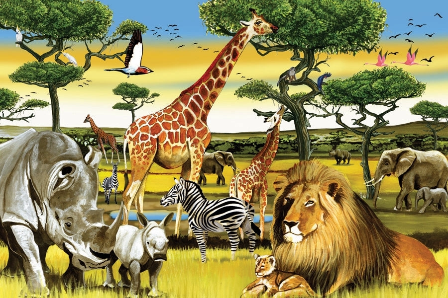 African Plains Floor Puzzle