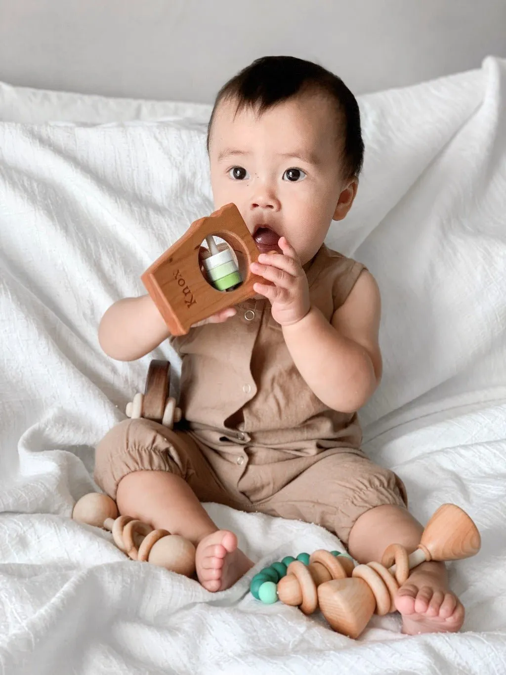 Alabama State Wooden Baby Rattle