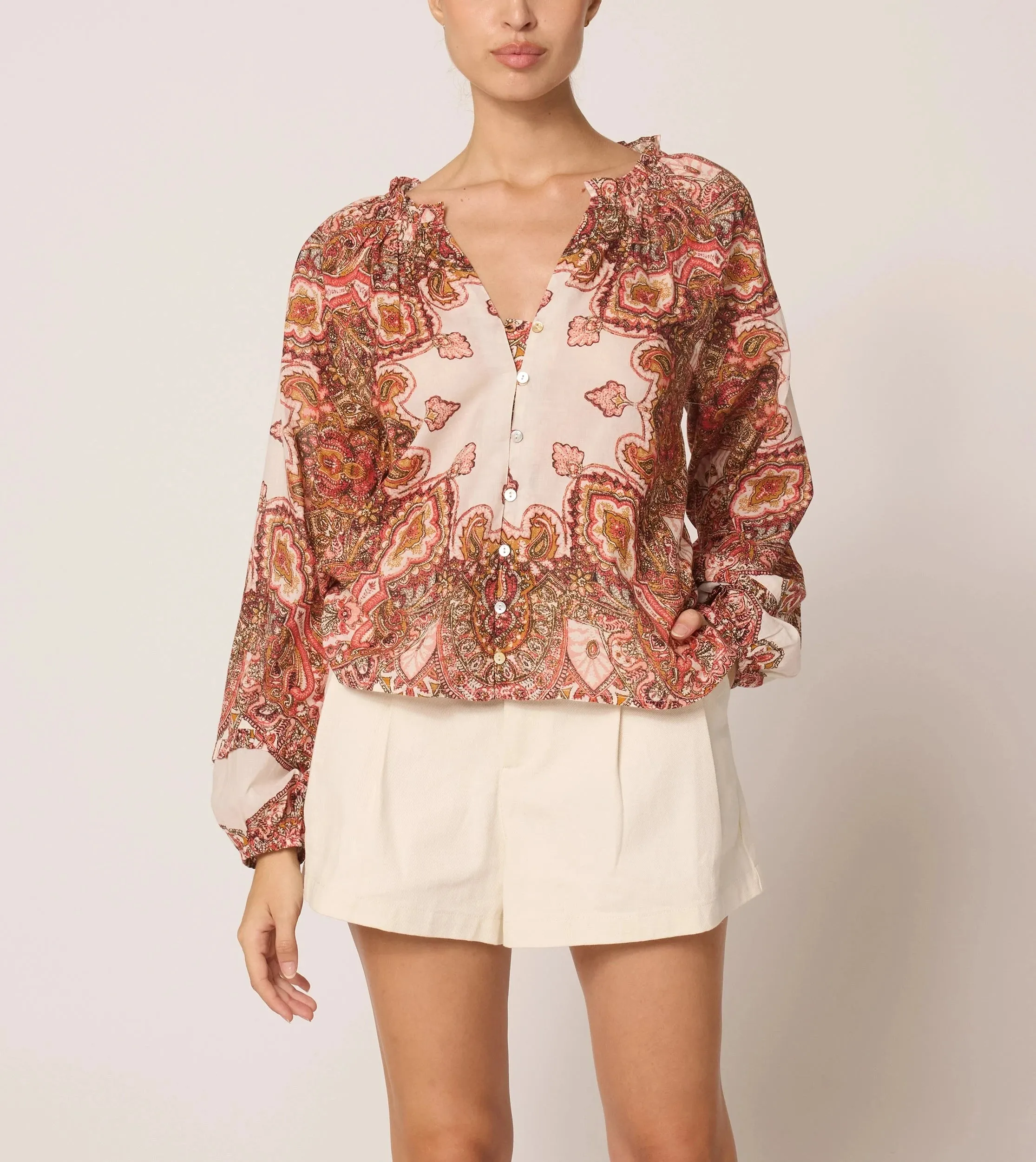Alicia Blouse | Foulard Paisley