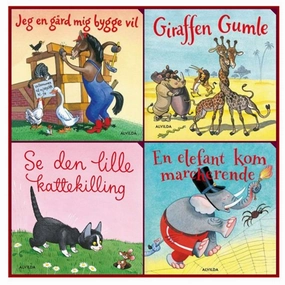 Alvilda Elefantastiske Brnesange - Gaveske med 4 Papbger