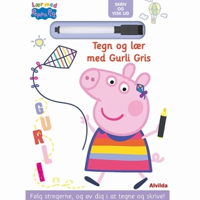 Alvilda L?r med Gurli Gris - Skriv og Visk ud - Tegn og L?r med Gurli Gris