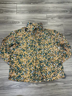 Animal Print Top Long Sleeve Jessica Simpson, Size M