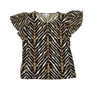 ANIMAL PRINT TOP SS by CALVIN KLEIN Size:M