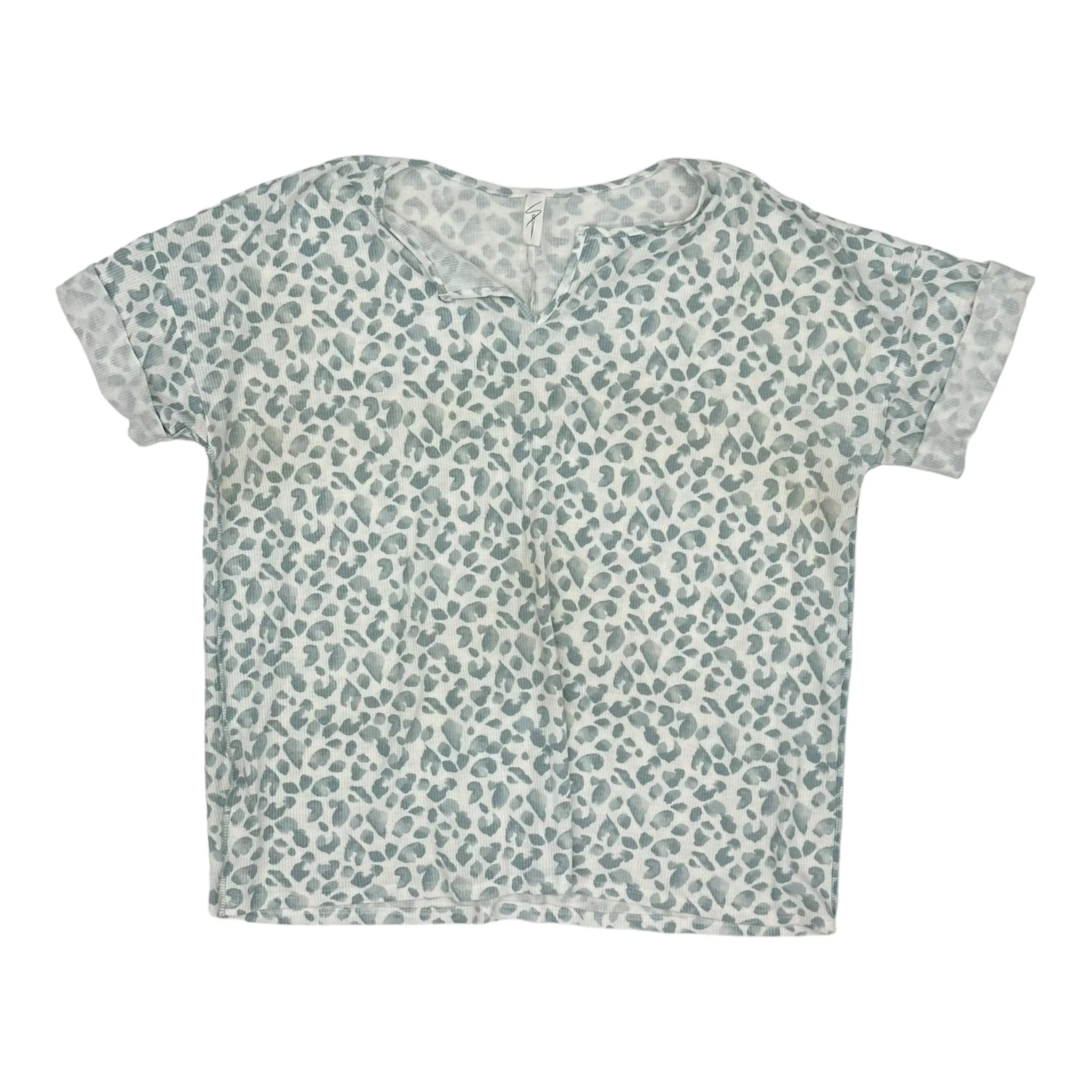 ANIMAL PRINT TOP SS by CLOTHES MENTOR Size:1X