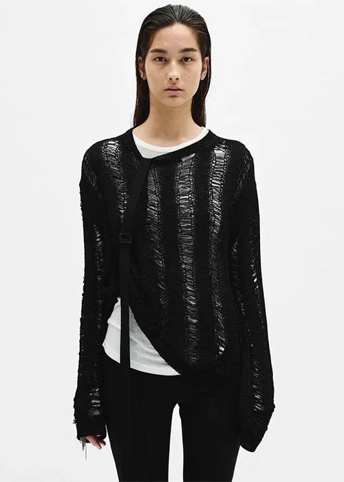 Ann Demeulemeester Cilla Ladder Stitch Sweater