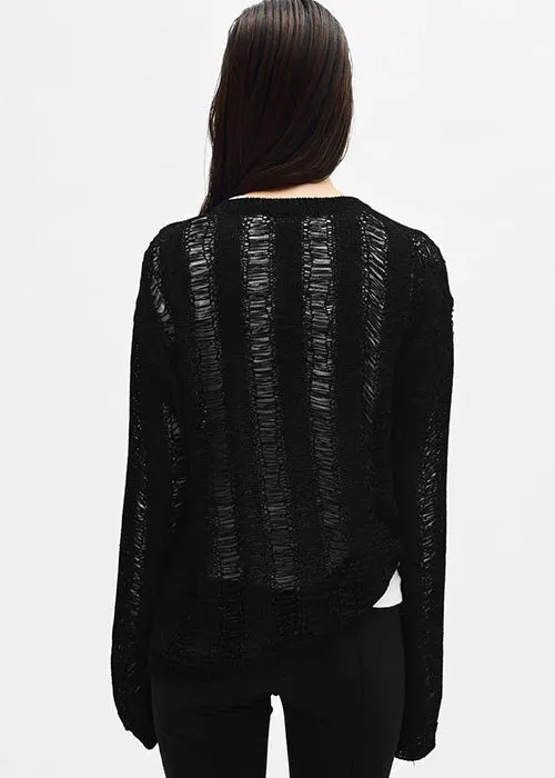 Ann Demeulemeester Cilla Ladder Stitch Sweater
