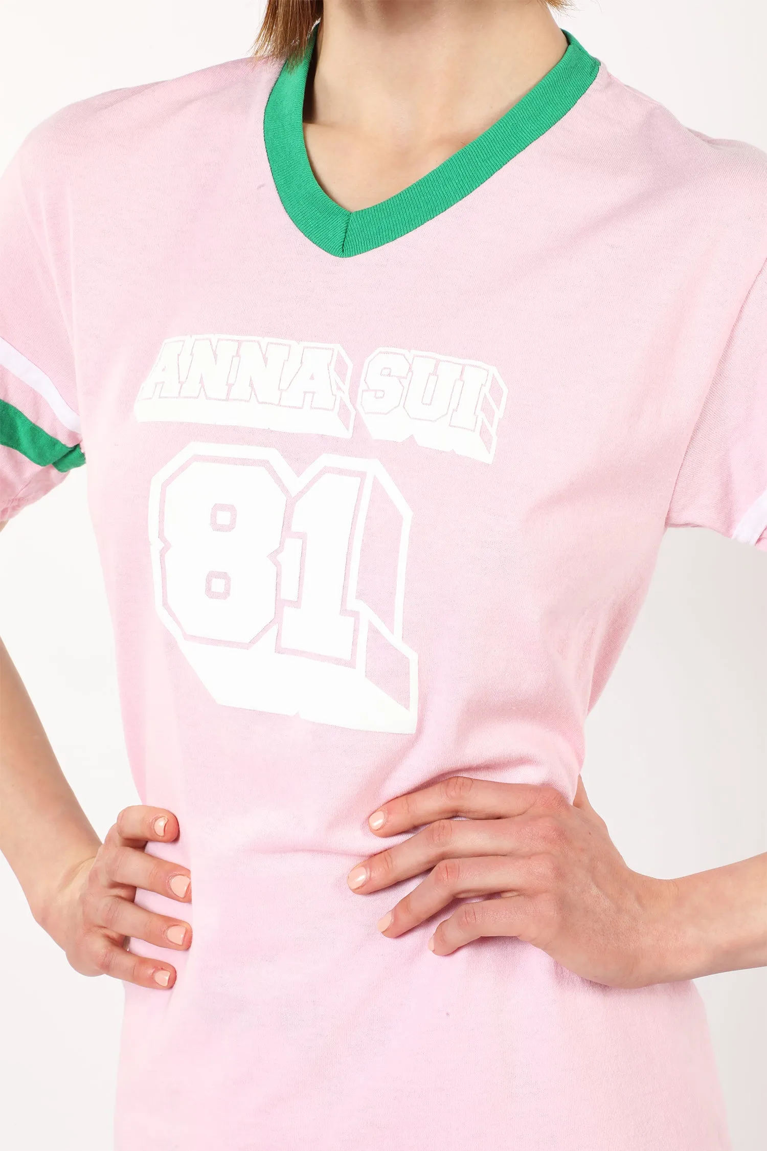Anna Sui Logo T-Shirt Pink