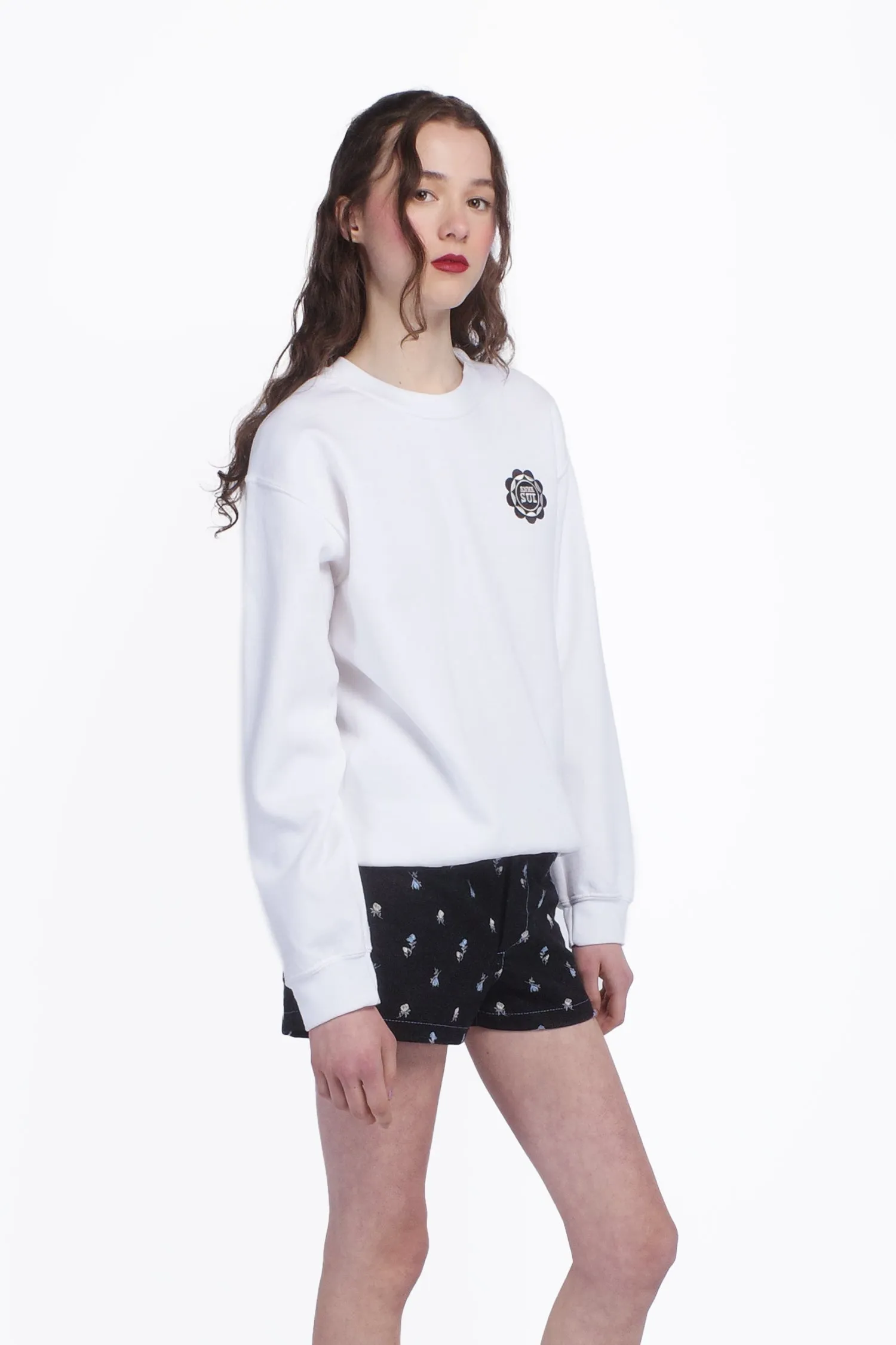 Anna Sui Wings Crew Neck Sweatshirt-White