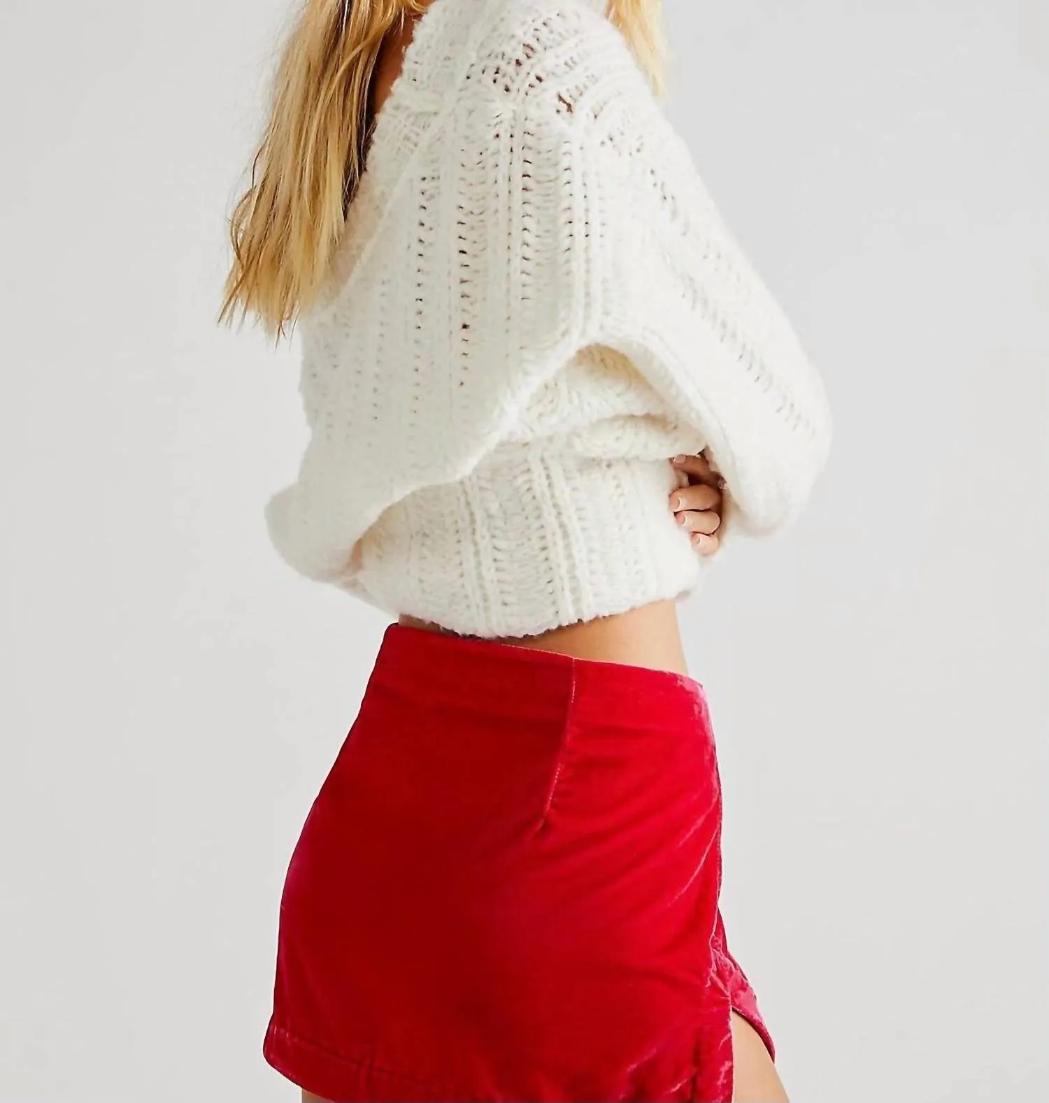 Annalise Velvet Mini Skirt