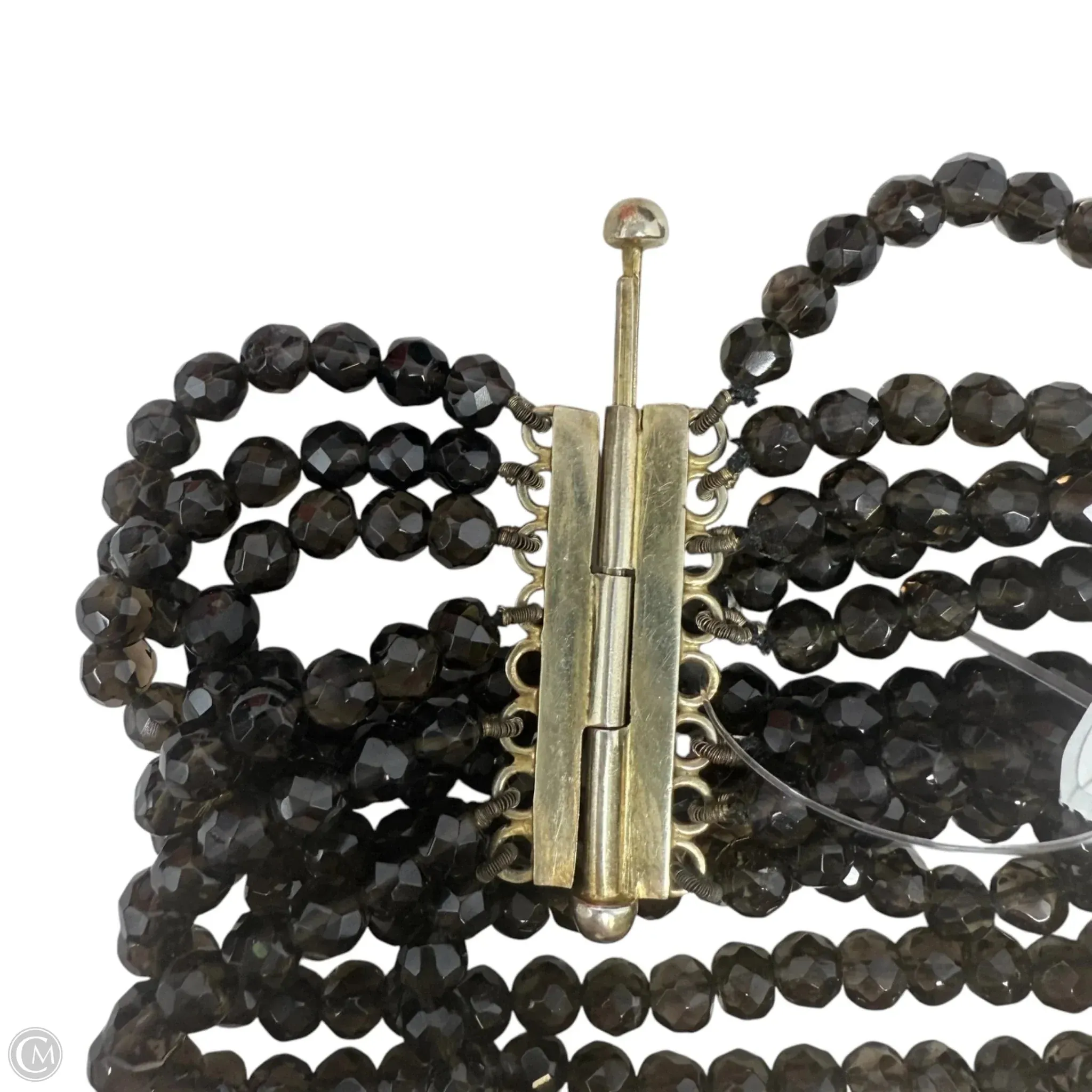 Antique Faceted Smoky Quartz Multi-Strand Bracelet Beaded By Unbranded