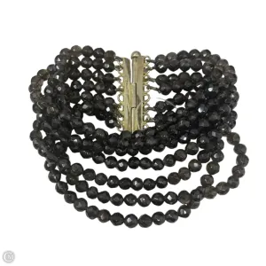 Antique Faceted Smoky Quartz Multi-Strand Bracelet Beaded By Unbranded