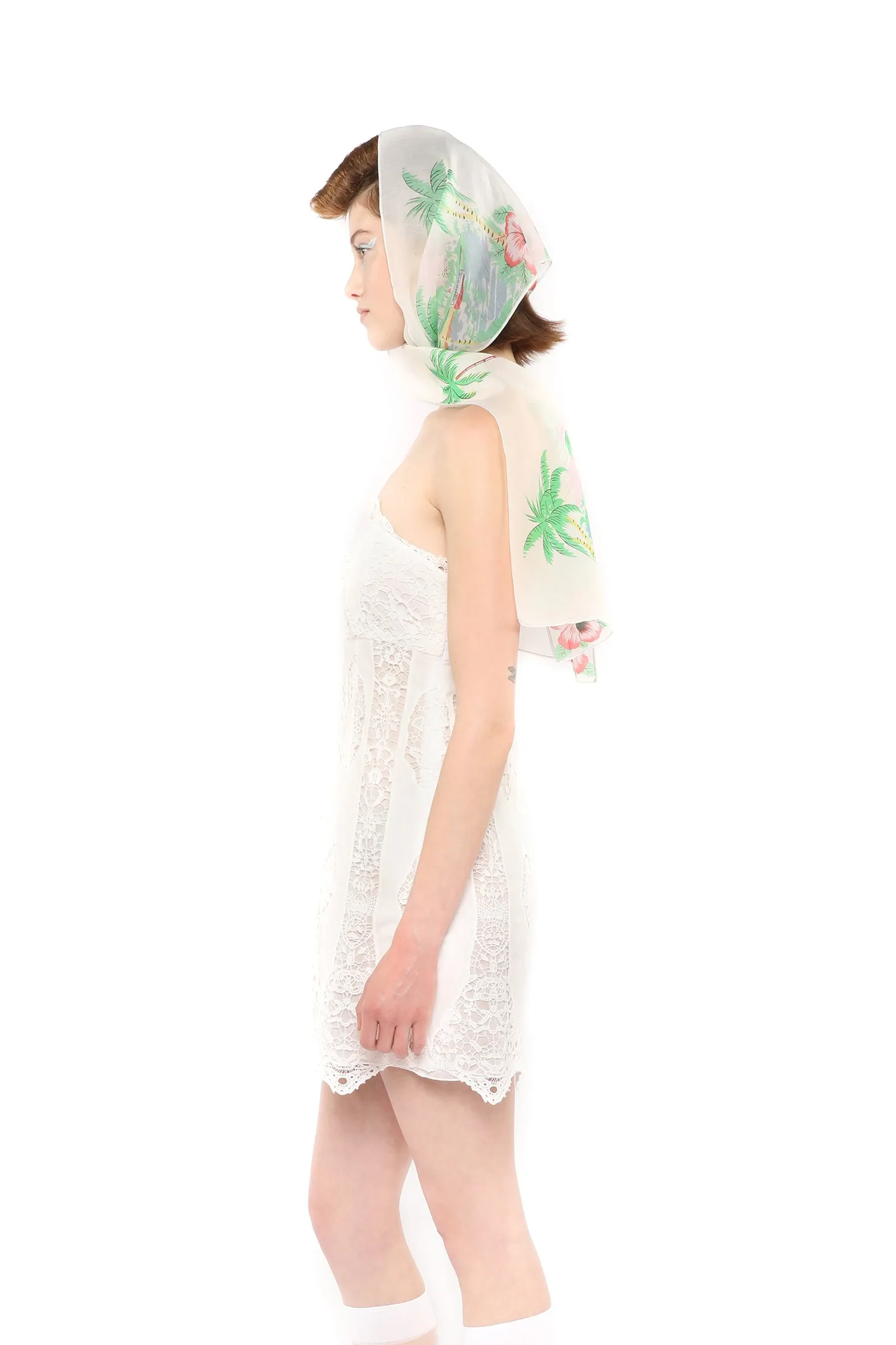 Applique Lace Combo Strapless Dress