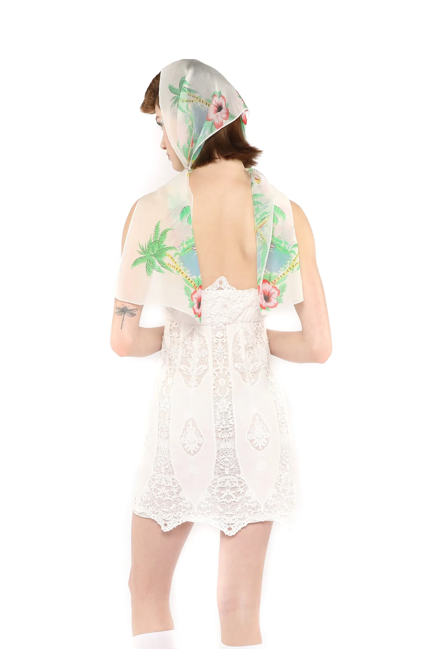 Applique Lace Combo Strapless Dress