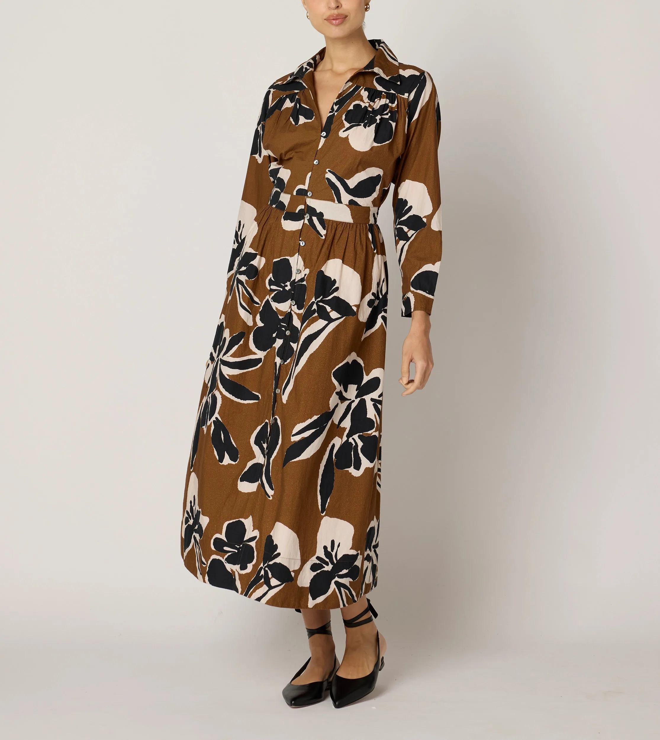 Arabella Midi Dress | Smoked Clover