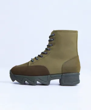 Arom Khaki Lace-Up Boot