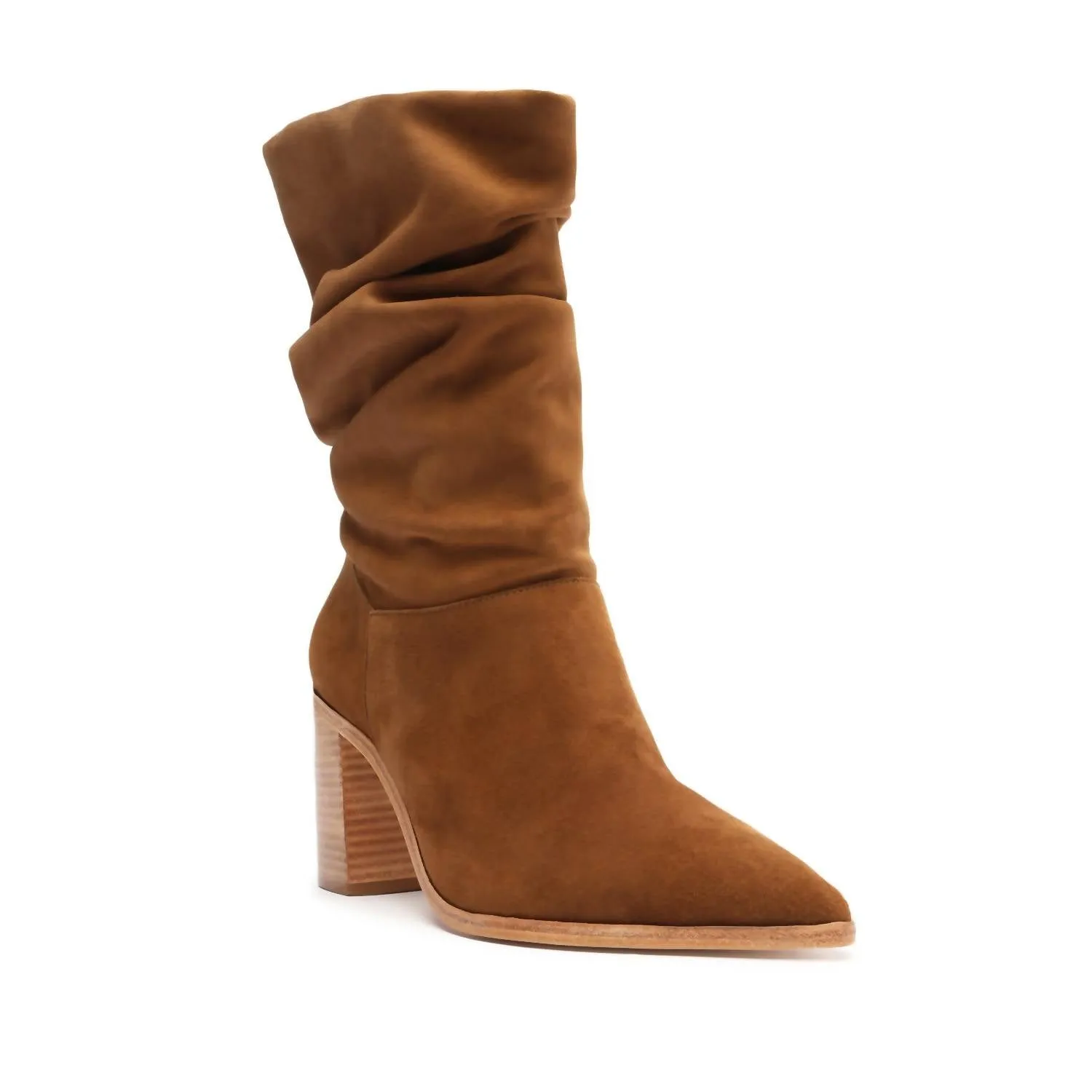 Ashlee Block Suede Bootie