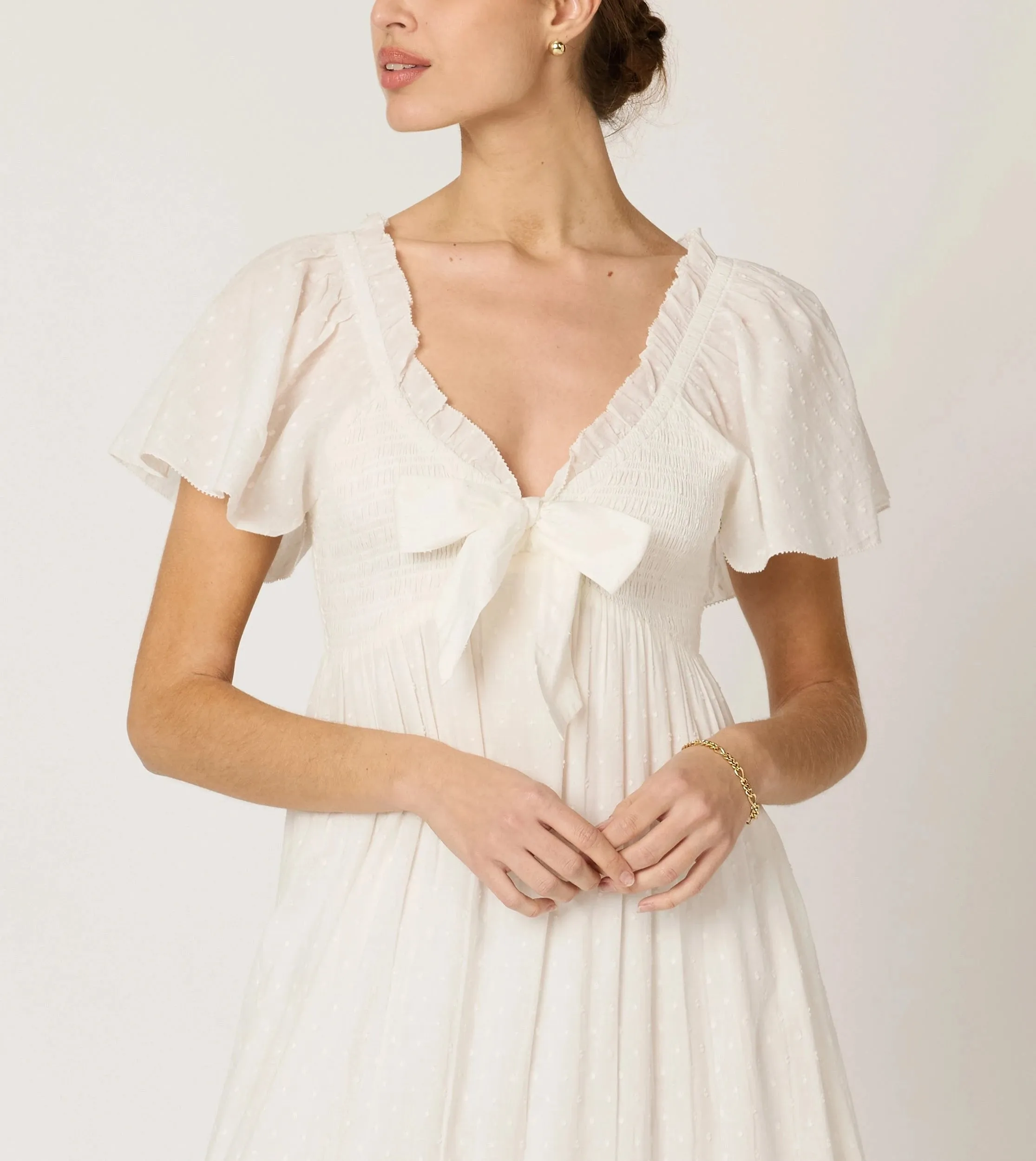 Ashlyn Midi Dress | Ivory