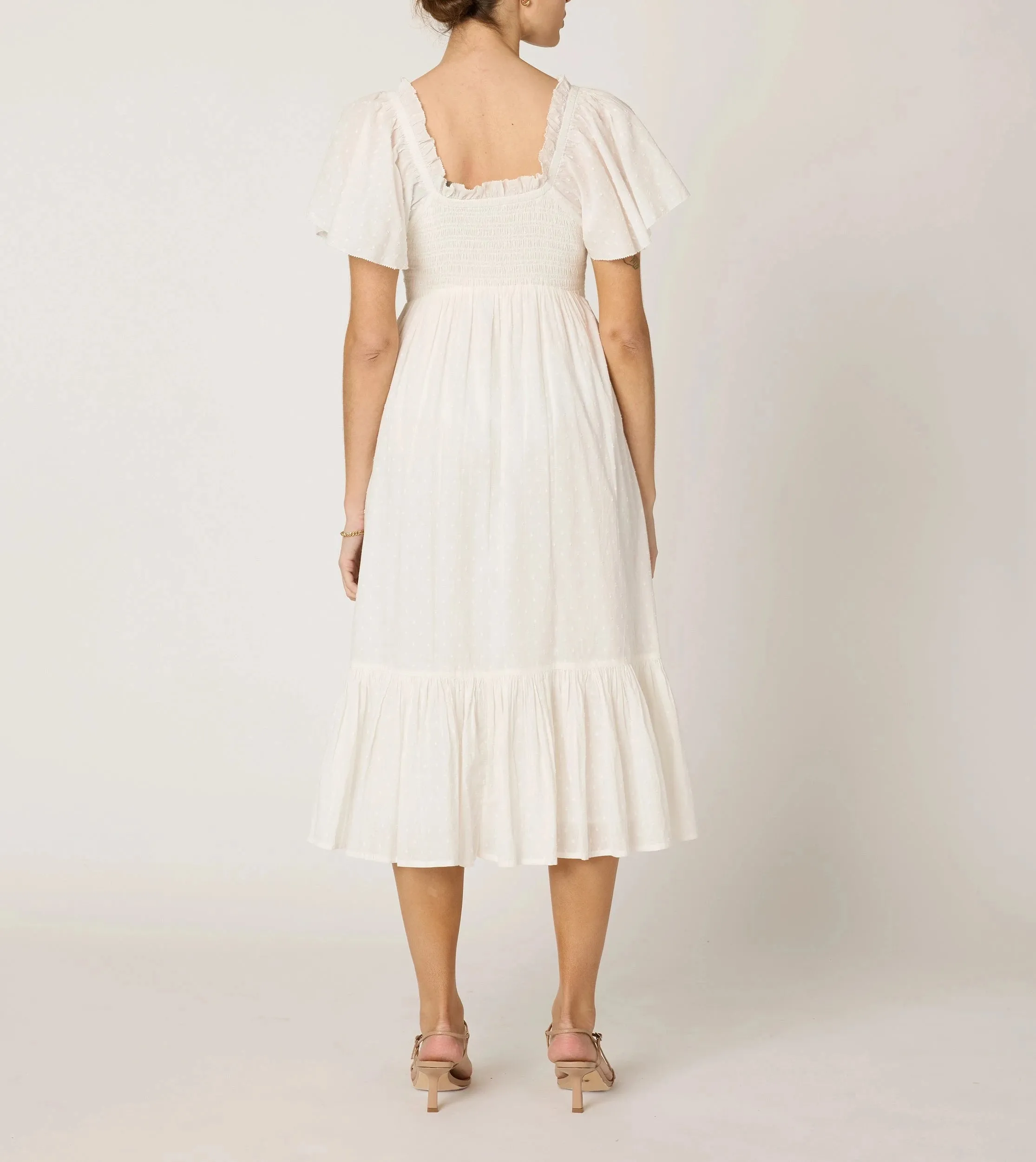 Ashlyn Midi Dress | Ivory
