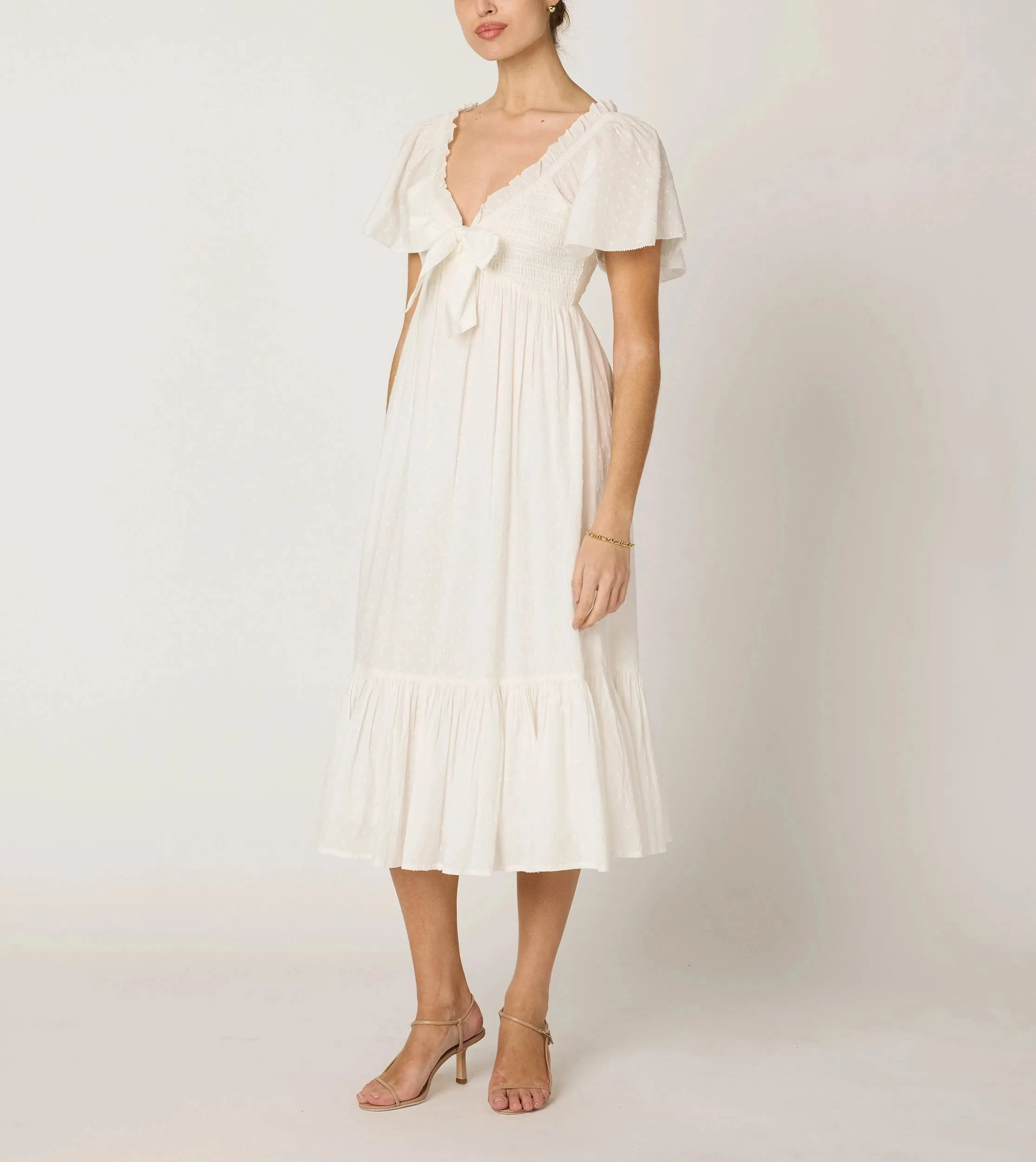 Ashlyn Midi Dress | Ivory