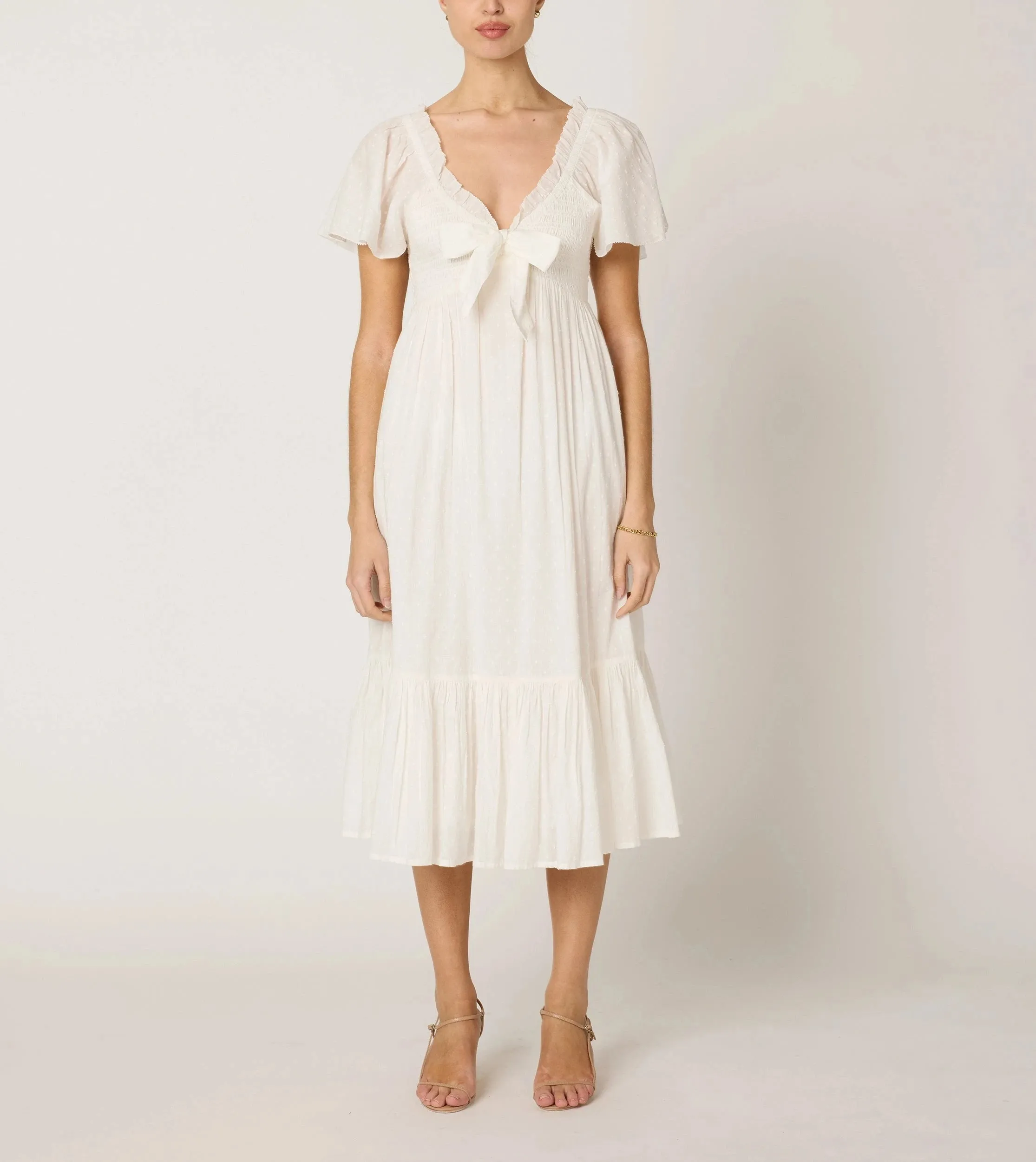 Ashlyn Midi Dress | Ivory