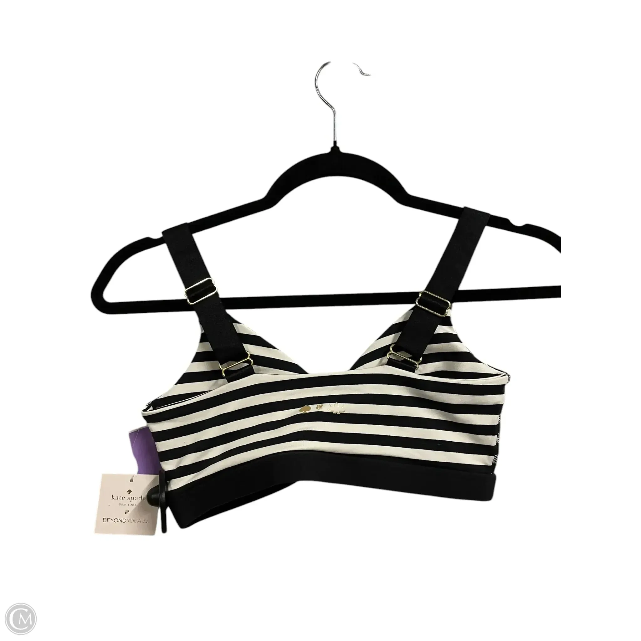 Athletic Bra By Beyond Yoga In Striped Pattern, Size: S
