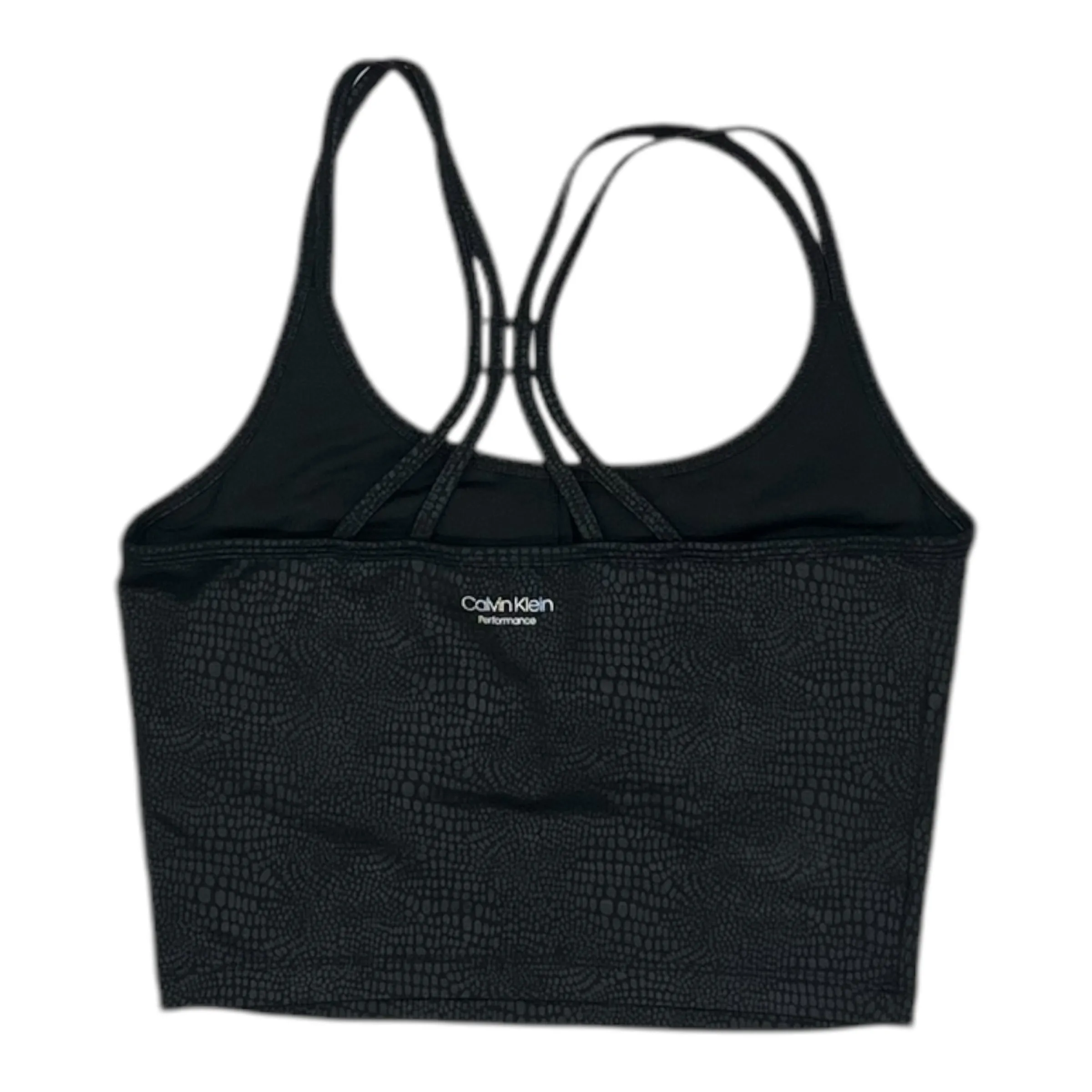 Athletic Bra By Calvin Klein In Snakeskin Print, Size:S
