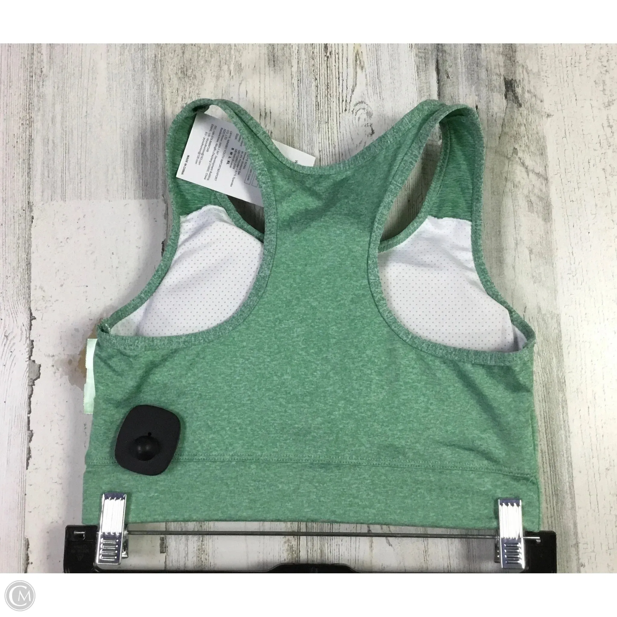 Athletic Bra By Cmf In Green, Size: M