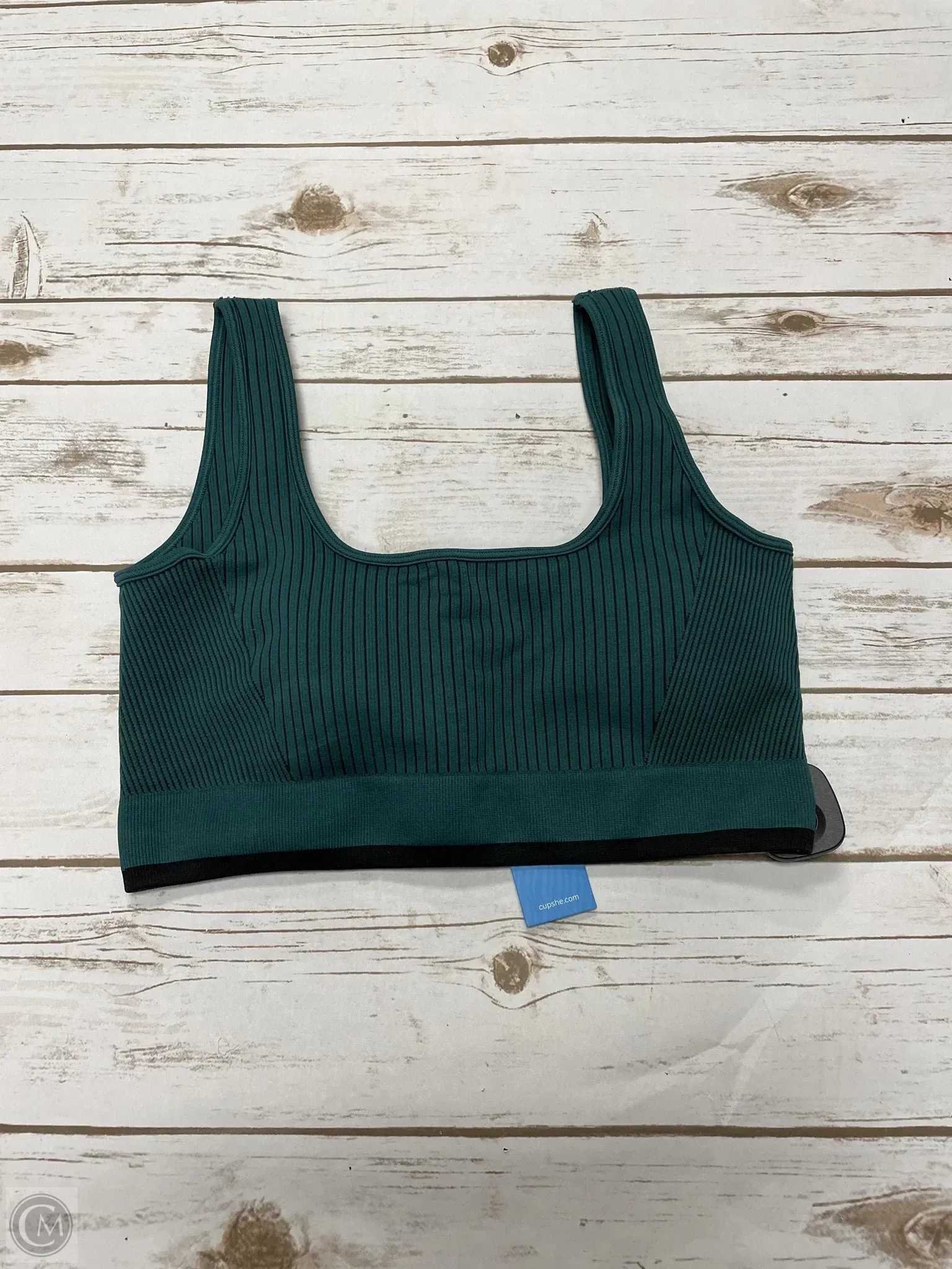 Athletic Bra By Cupshe In Green, Size: L