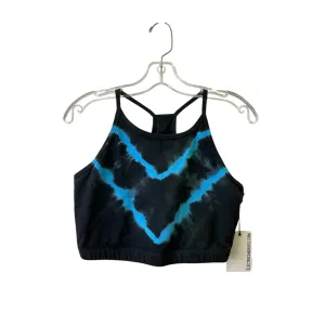 Athletic Bra By Electric & Rose In Black & Blue, Size:L