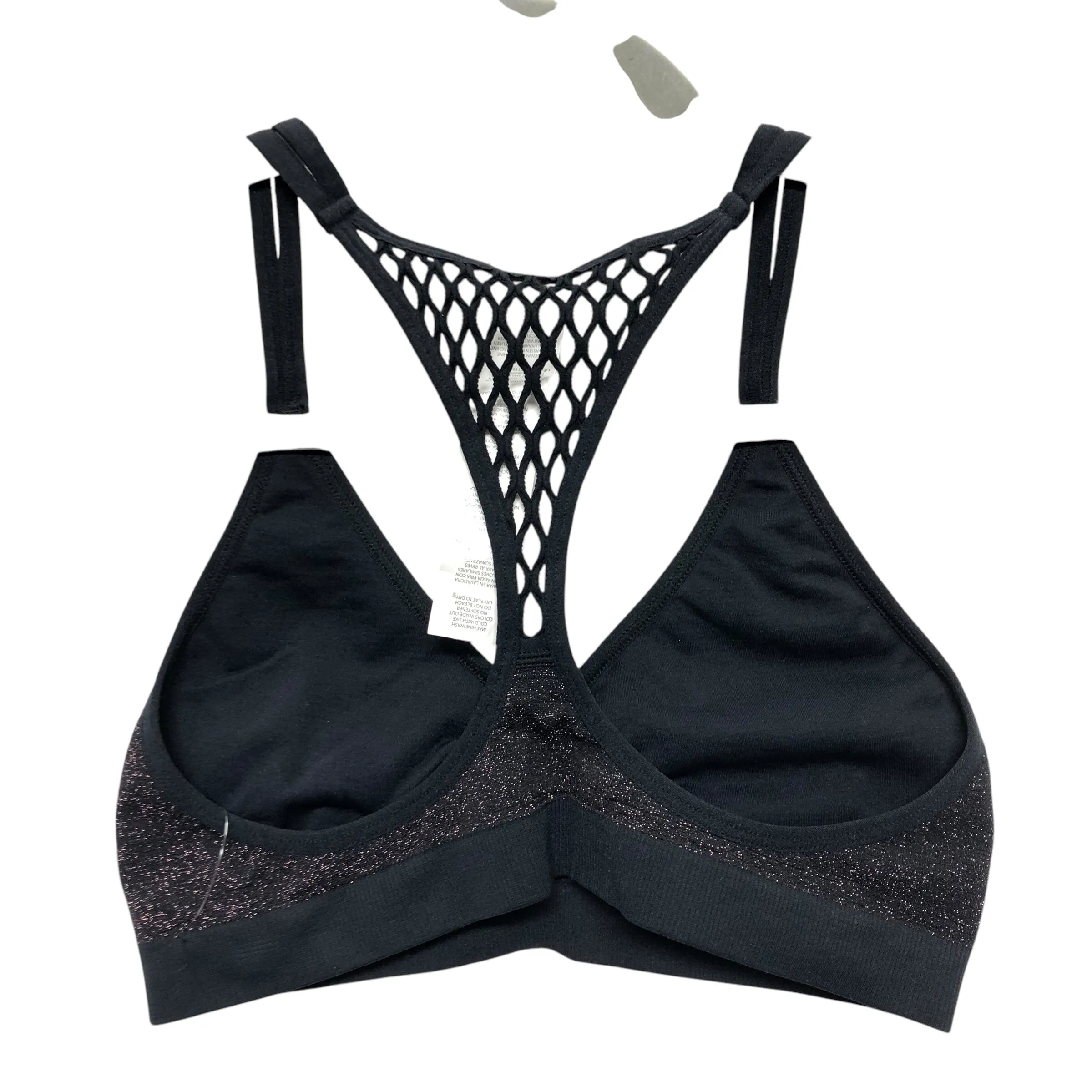 Athletic Bra By Fabletics In Black & Pink, Size:S