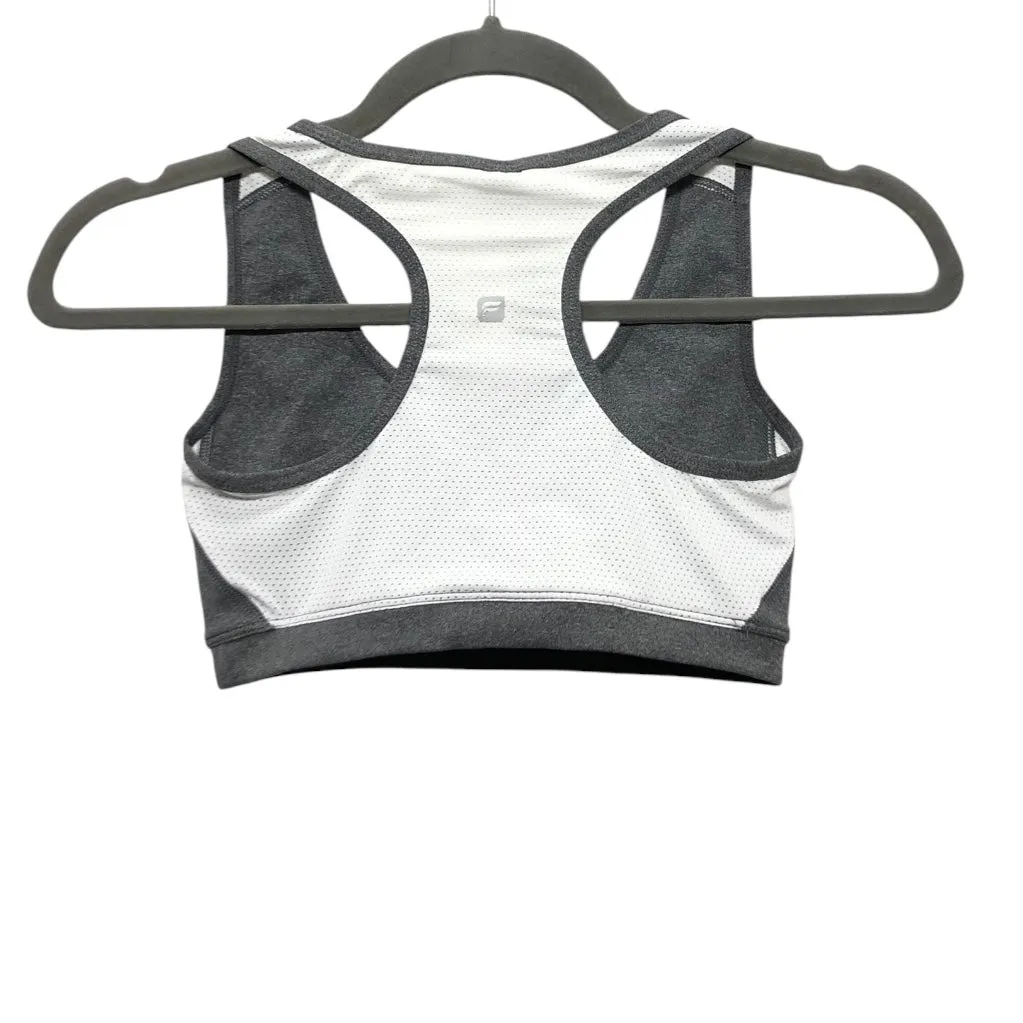 Athletic Bra By Fabletics In Grey & White, Size:Xs