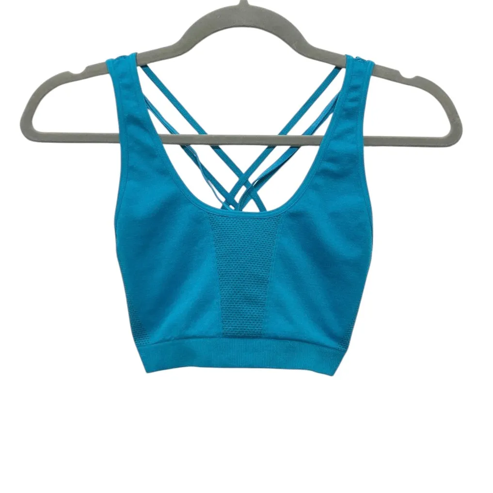 Athletic Bra By Fabletics In Teal, Size:M