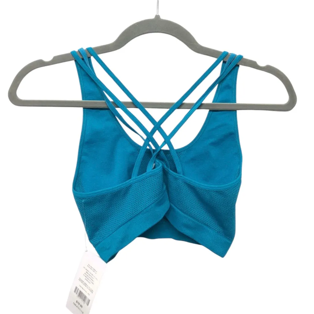 Athletic Bra By Fabletics In Teal, Size:M