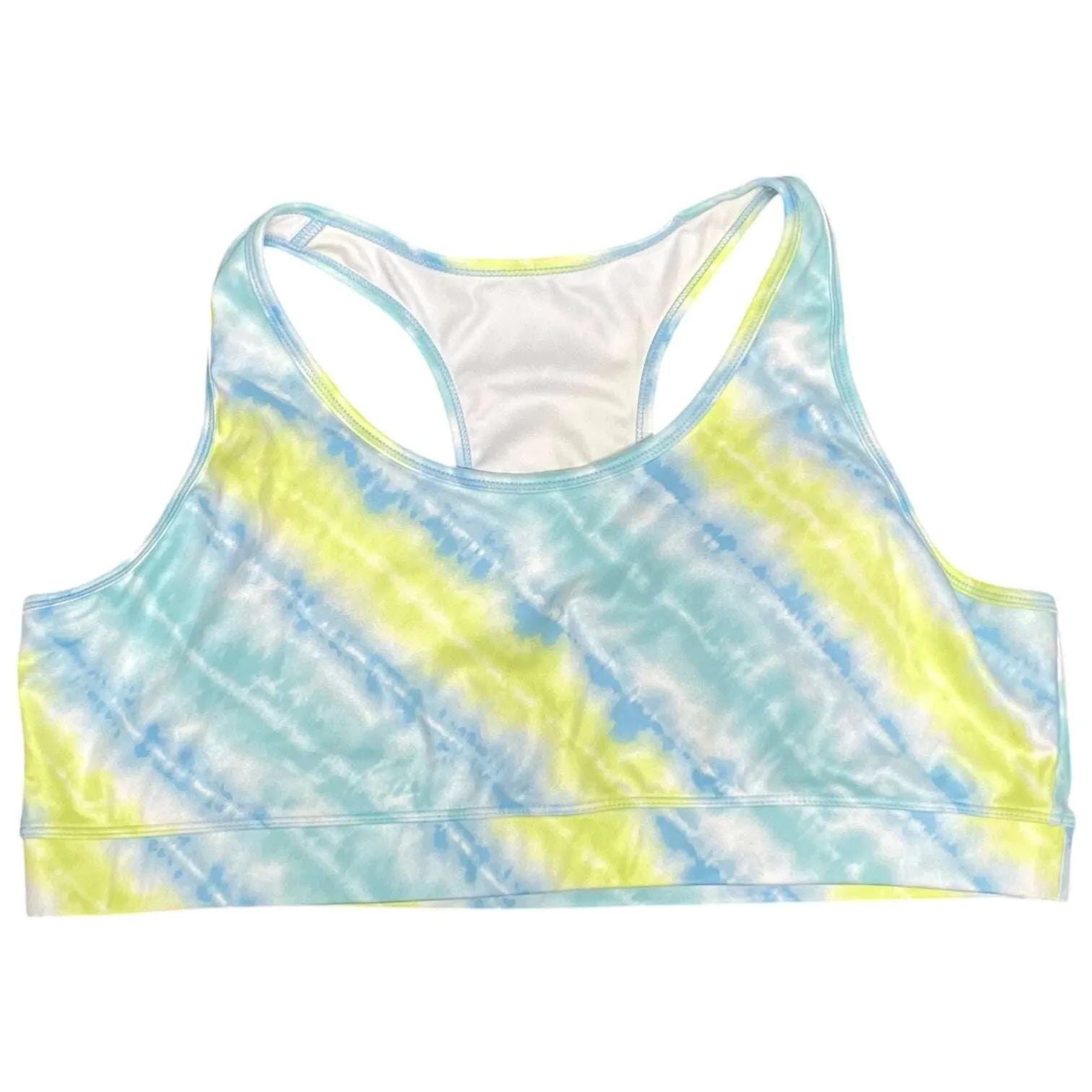 Athletic Bra By Gap In Blue & Yellow, Size: Xxl