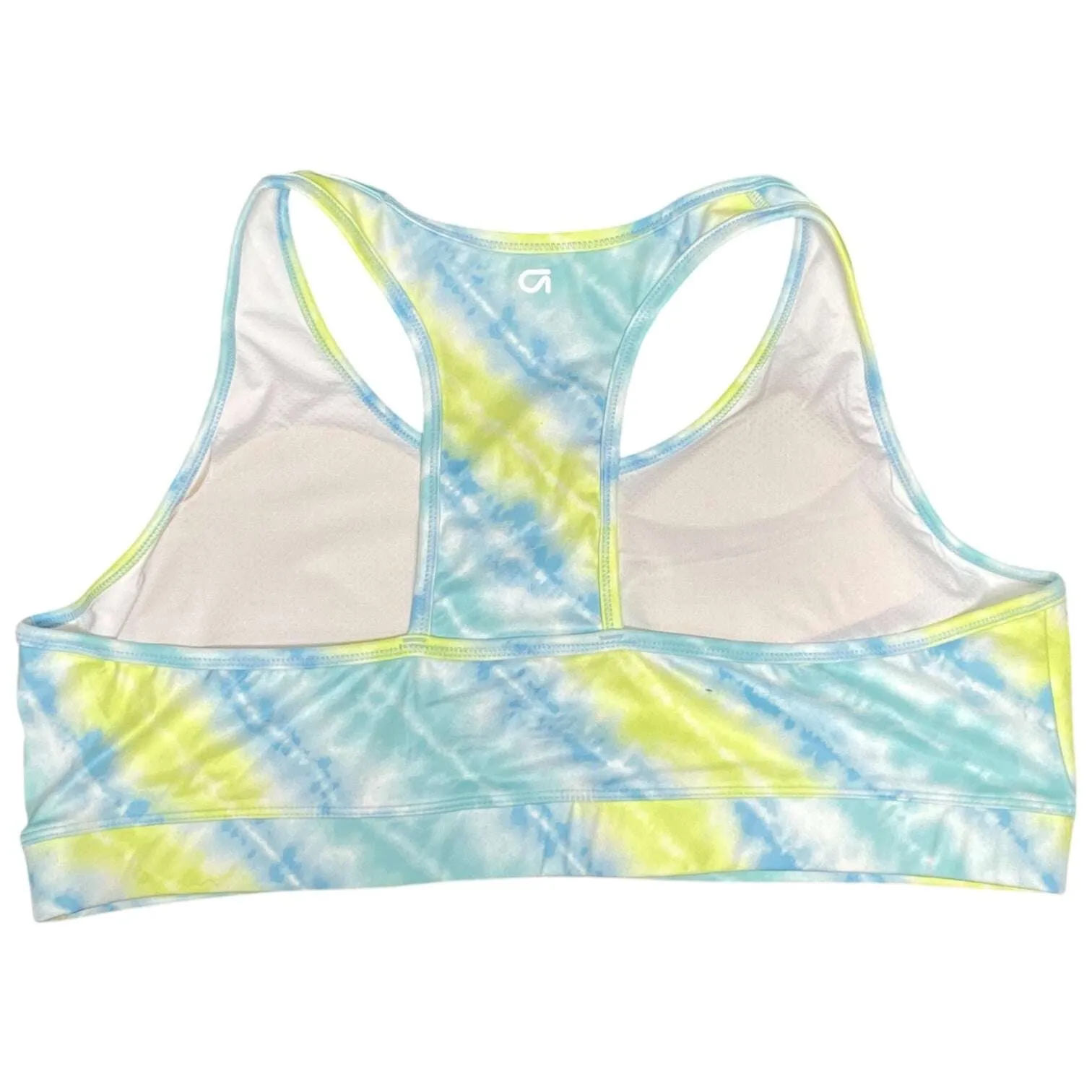 Athletic Bra By Gap In Blue & Yellow, Size: Xxl