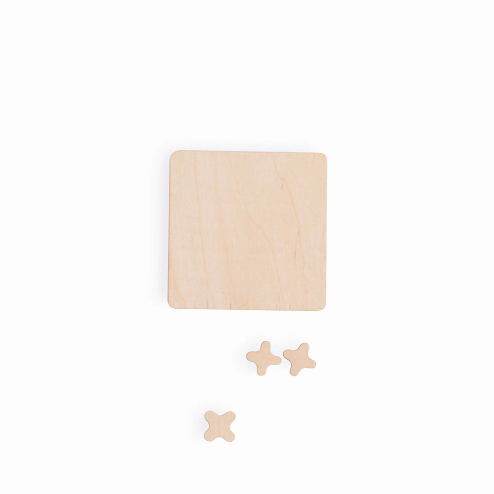 babai Wooden Classic Board Game Tic Tac Toe