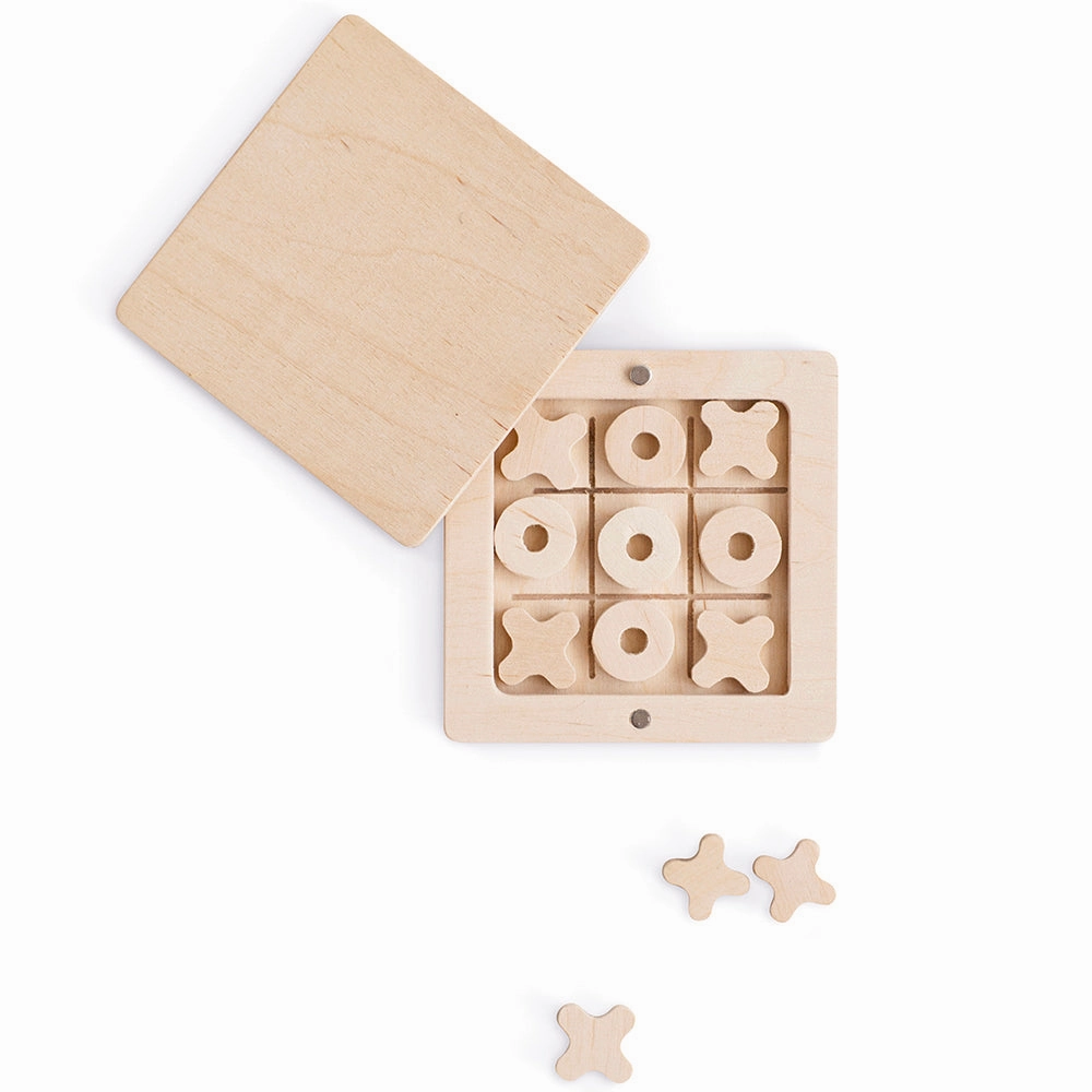 babai Wooden Classic Board Game Tic Tac Toe