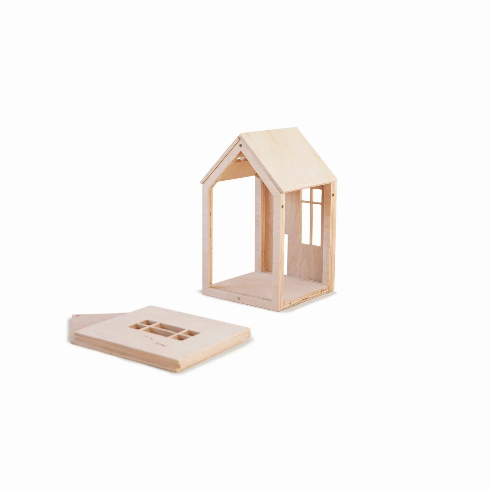 babai Wooden Dollhouse On The Magnets L Natural