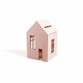 babai Wooden Dollhouse On The Magnets L Pink