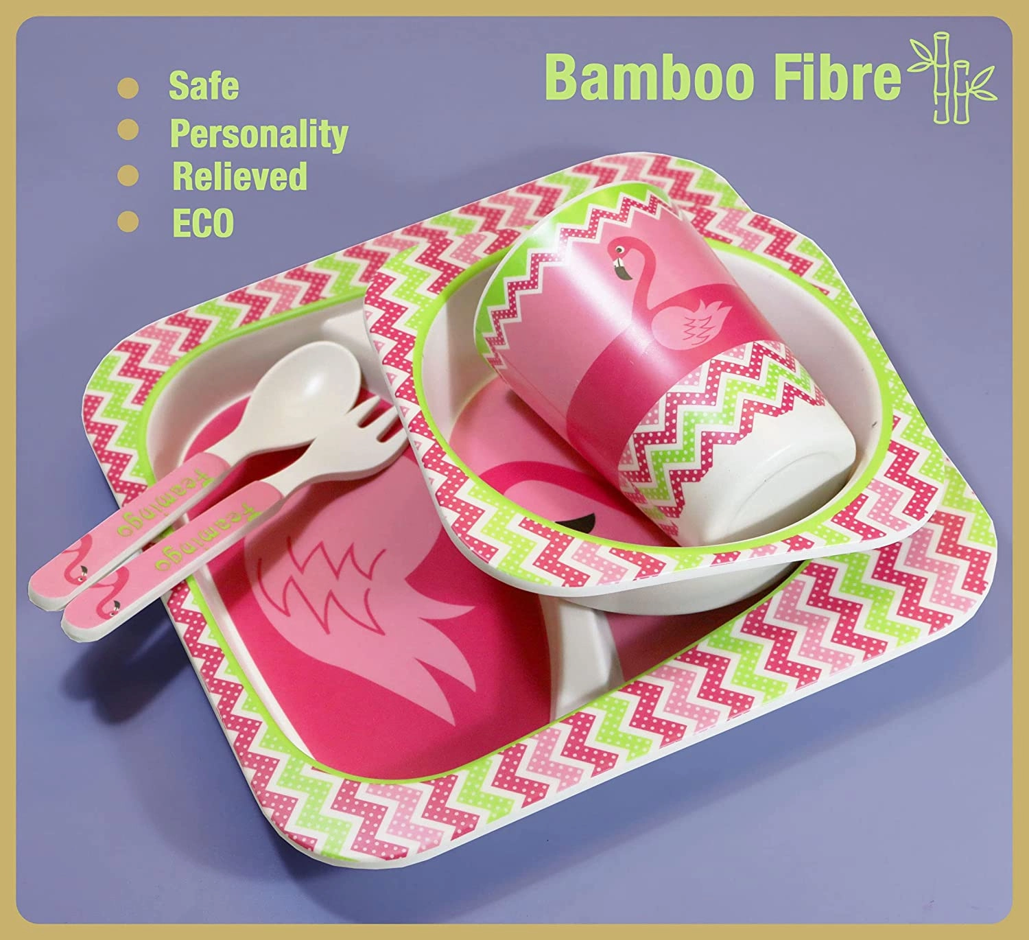 Bamboo tableware 5 set