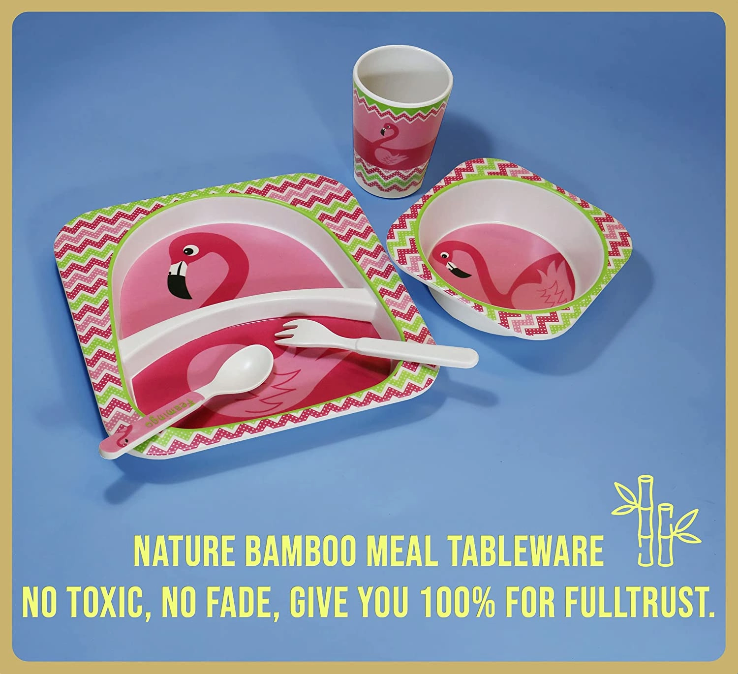 Bamboo tableware 5 set