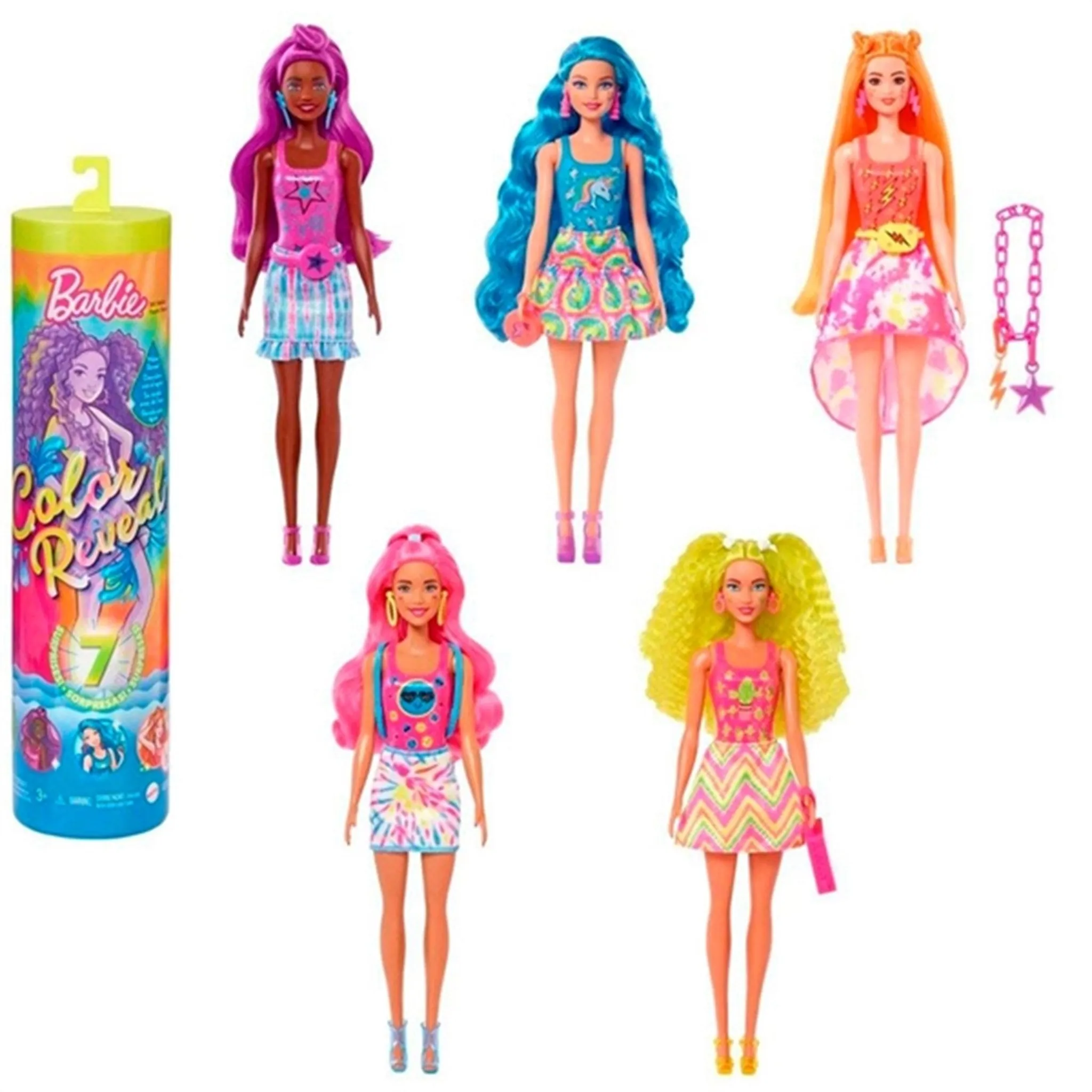 Barbie? Color Reveal Neon Tie-Dye