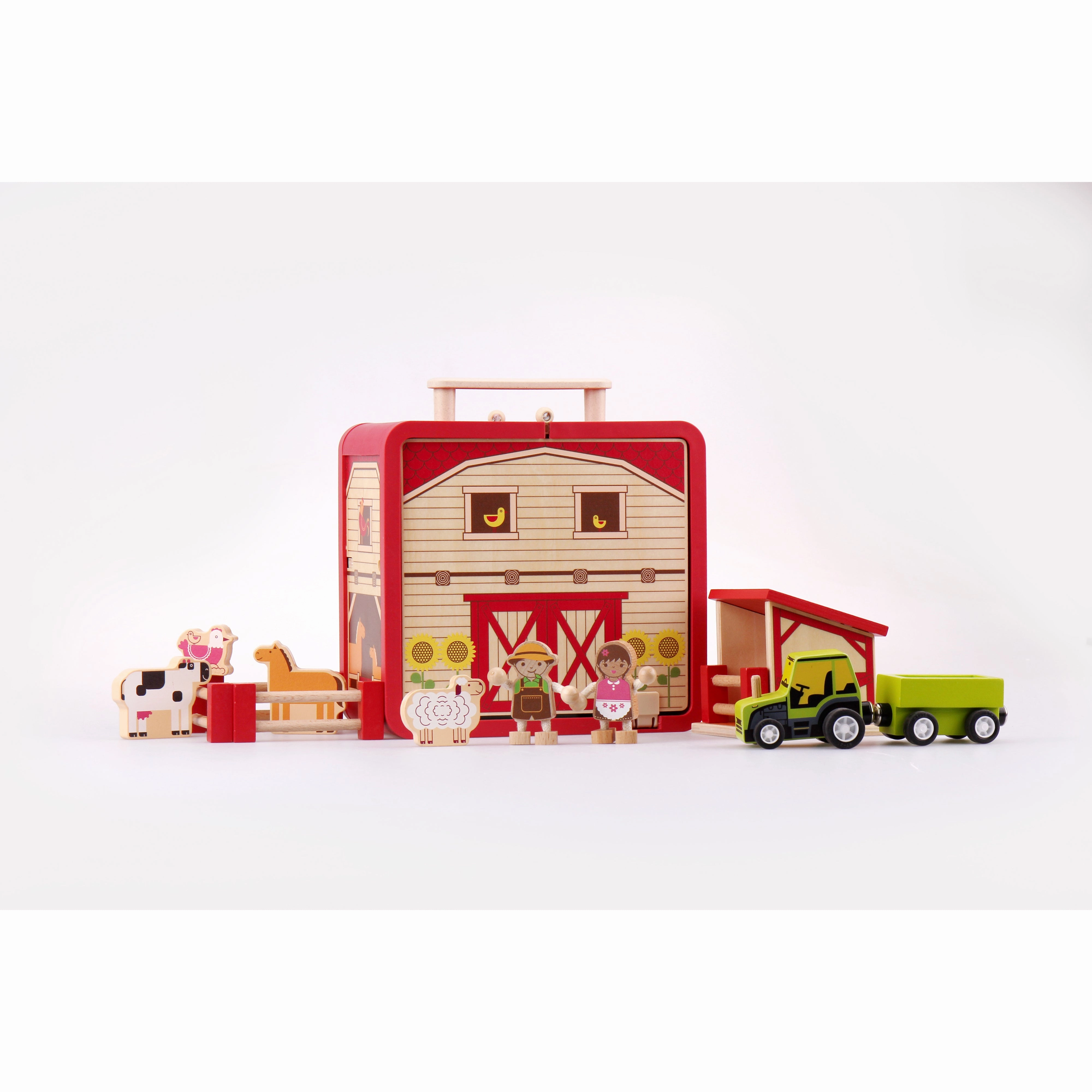 Bass & Bass Imitation Toy - Farm Suitcase