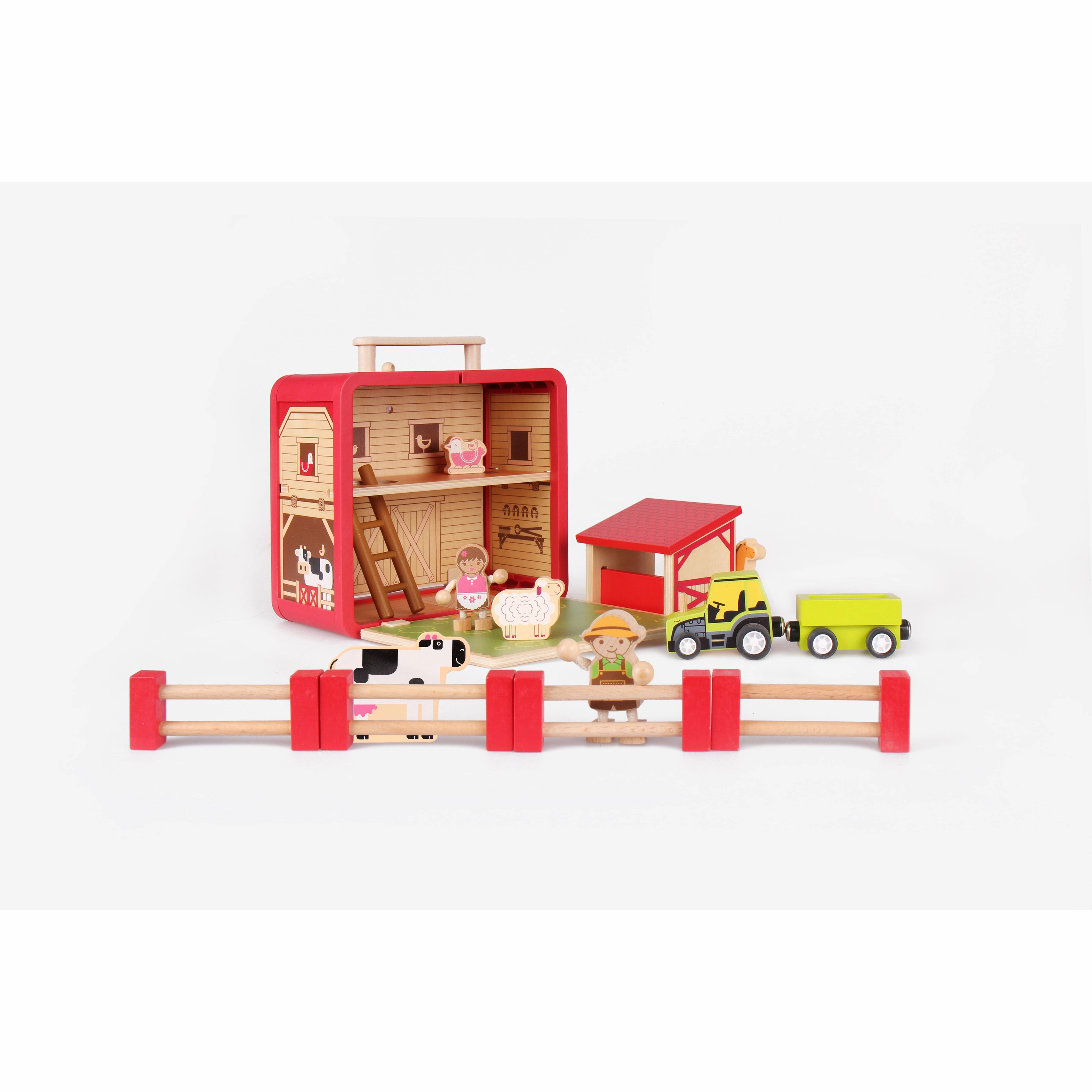 Bass & Bass Imitation Toy - Farm Suitcase
